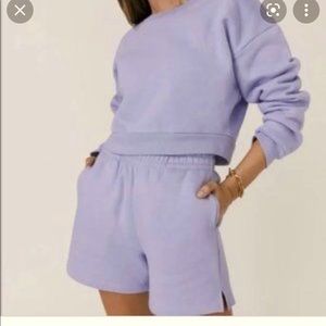 NWT Reformation Brooks Sweat short Lavender